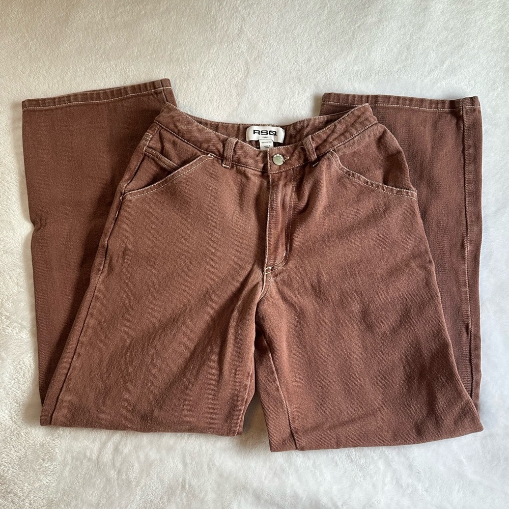 Straight Leg Brown RSQ Jeans